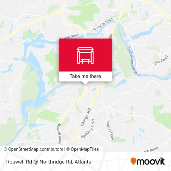Roswell Rd @ Northridge Rd map