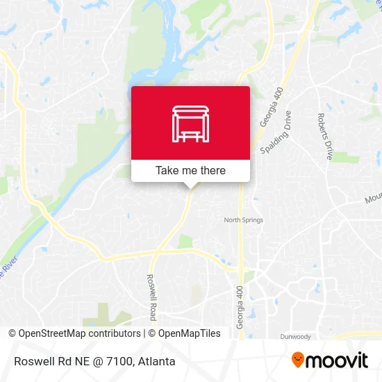 Mapa de Roswell Rd NE @ 7100