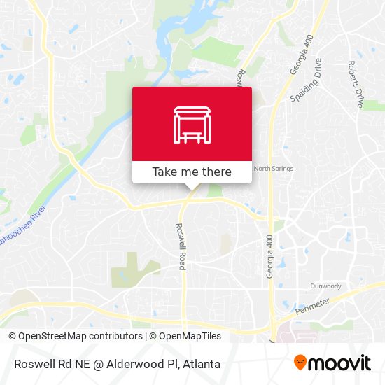 Roswell Rd NE @ Alderwood Pl map