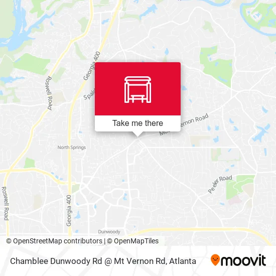 Chamblee Dunwoody Rd @ Mt Vernon Rd map
