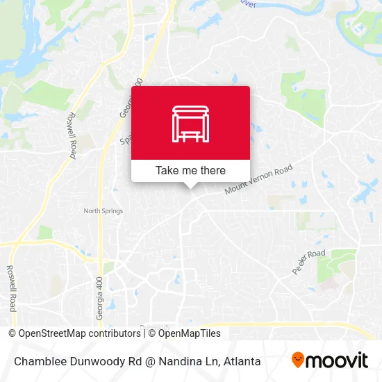 Chamblee Dunwoody Rd @ Nandina Ln map
