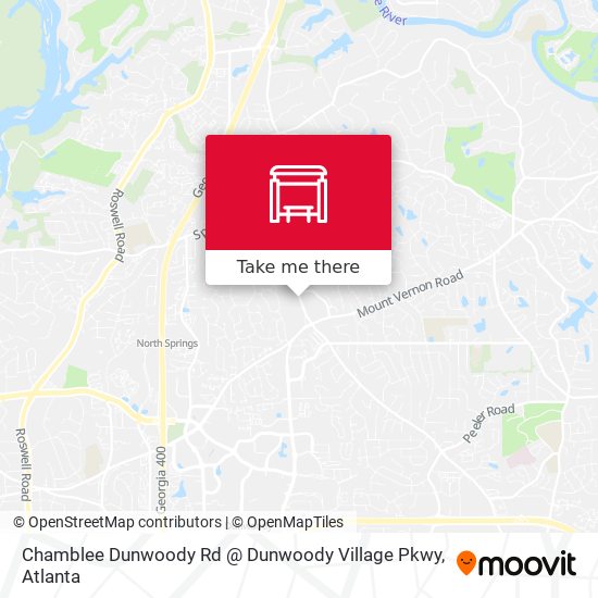Mapa de Chamblee Dunwoody Rd @ Dunwoody Village Pkwy