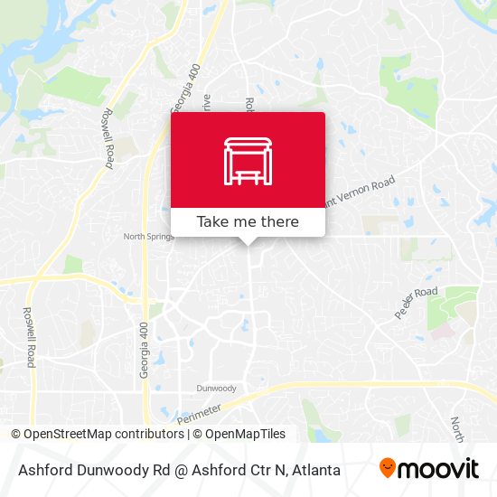 Ashford Dunwoody Rd @ Ashford Ctr N map