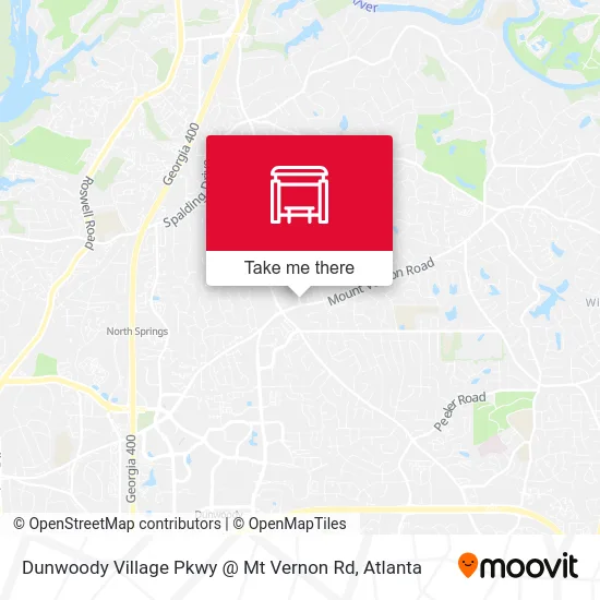 Dunwoody Village Pkwy @ Mt Vernon Rd map