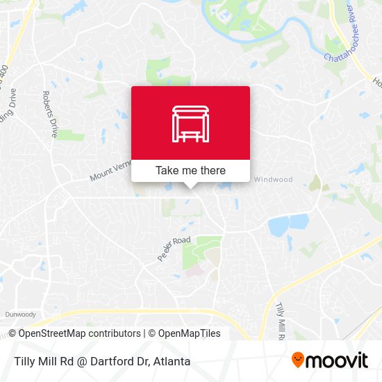 Tilly Mill Rd @ Dartford Dr map