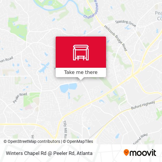 Mapa de Winters Chapel Rd @ Peeler Rd