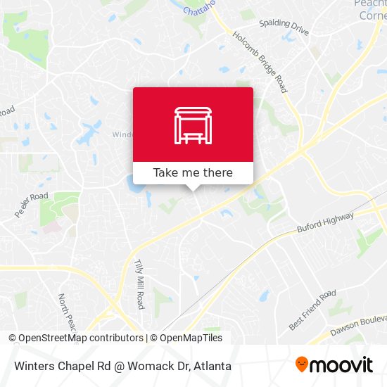 Mapa de Winters Chapel Rd @ Womack Dr