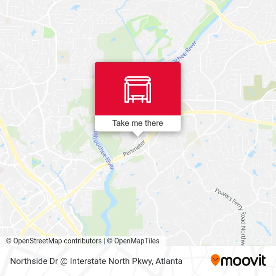 Northside Dr @ Interstate North Pkwy map