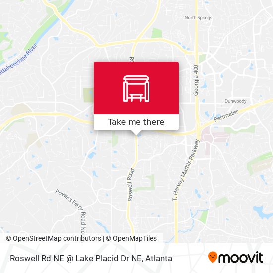 Roswell Rd NE @ Lake Placid Dr NE map