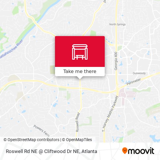 Mapa de Roswell Rd NE @ Cliftwood Dr NE