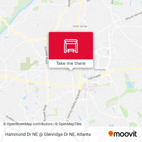 Hammond Dr NE @ Glenridge Dr NE map