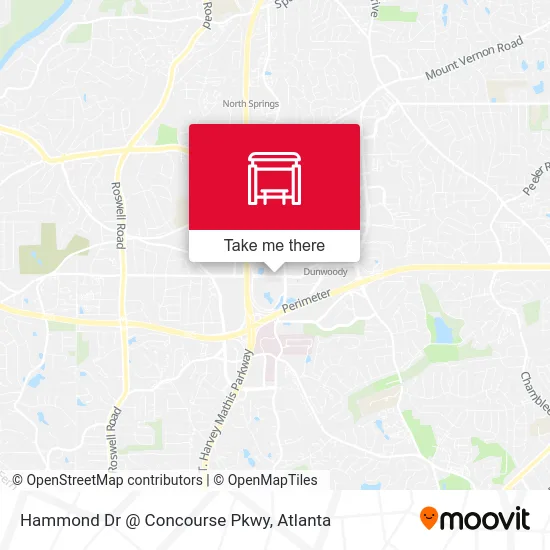 Hammond Dr @ Concourse Pkwy map