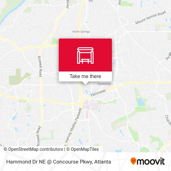 Hammond Dr NE @ Concourse Pkwy map