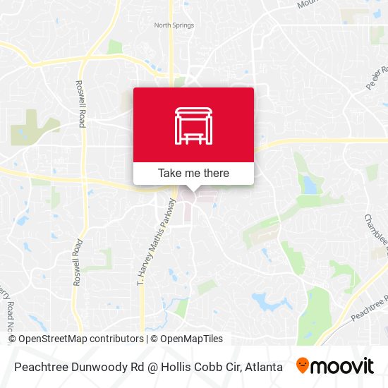 Peachtree Dunwoody Rd @ Hollis Cobb Cir map