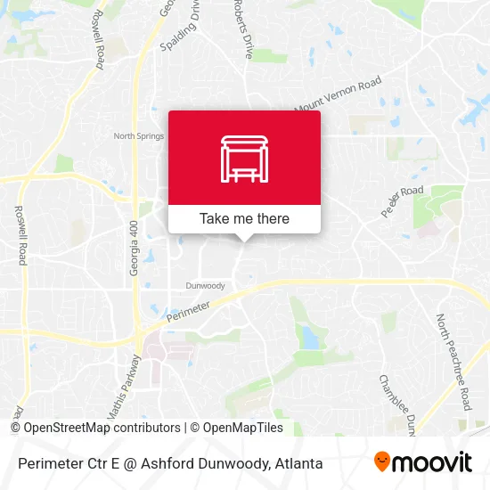 Mapa de Perimeter Ctr E @ Ashford Dunwoody