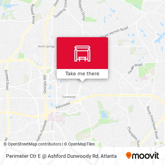 Perimeter Ctr E @ Ashford Dunwoody Rd map