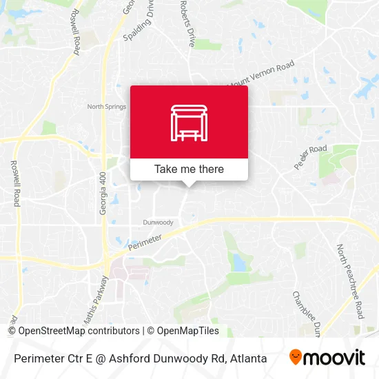 Mapa de Perimeter Ctr E @ Ashford Dunwoody Rd