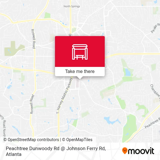 Peachtree Dunwoody Rd @ Johnson Ferry Rd map