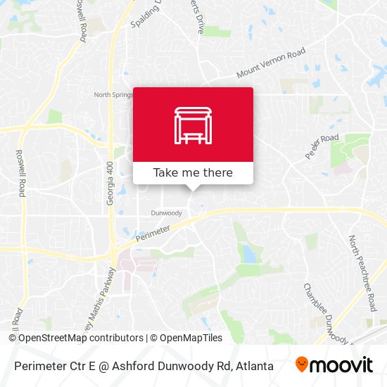 Mapa de Perimeter Ctr E @ Ashford Dunwoody Rd