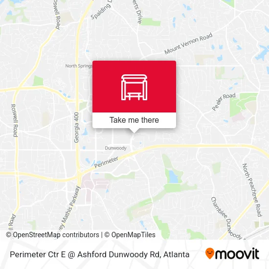 Perimeter Ctr E @ Ashford Dunwoody Rd map