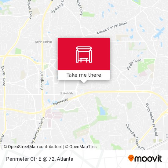 Perimeter Ctr E @ 72 map