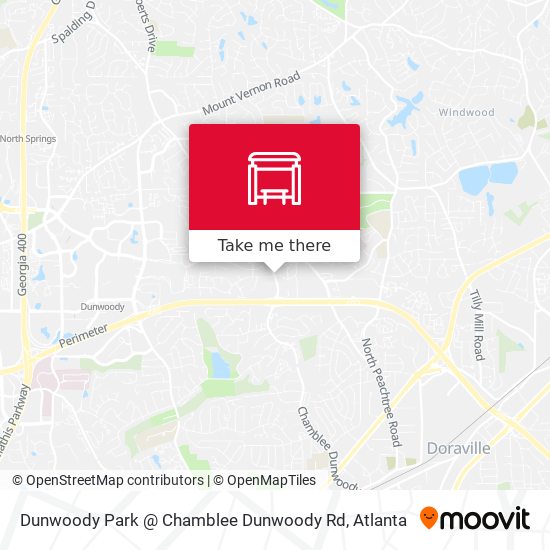 Mapa de Dunwoody Park @ Chamblee Dunwoody Rd
