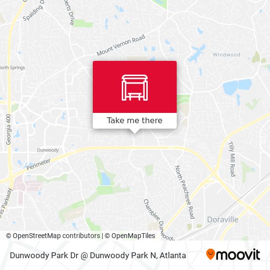 Dunwoody Park Dr @ Dunwoody Park N map
