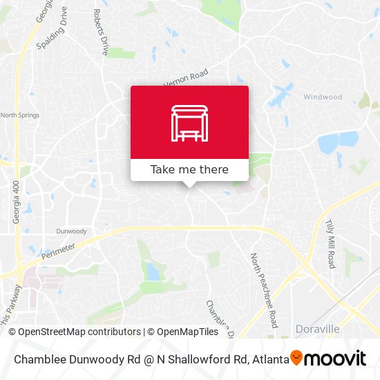 Chamblee Dunwoody Rd @ N Shallowford Rd map