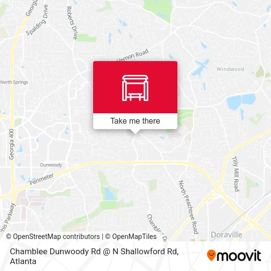 Chamblee Dunwoody Rd @ N Shallowford Rd map