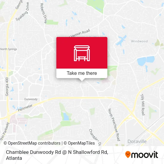 Chamblee Dunwoody Rd @ N Shallowford Rd map
