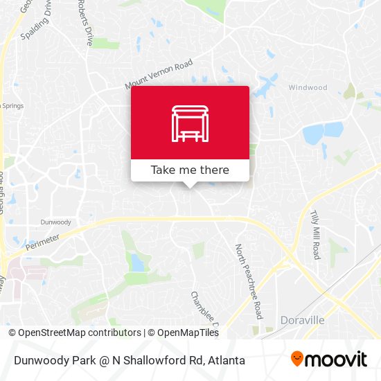 Dunwoody Park @ N Shallowford Rd map
