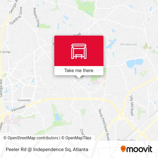Peeler Rd @ Independence Sq map