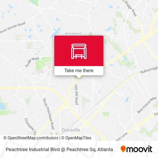 Mapa de Peachtree Industrial Blvd @ Peachtree Sq