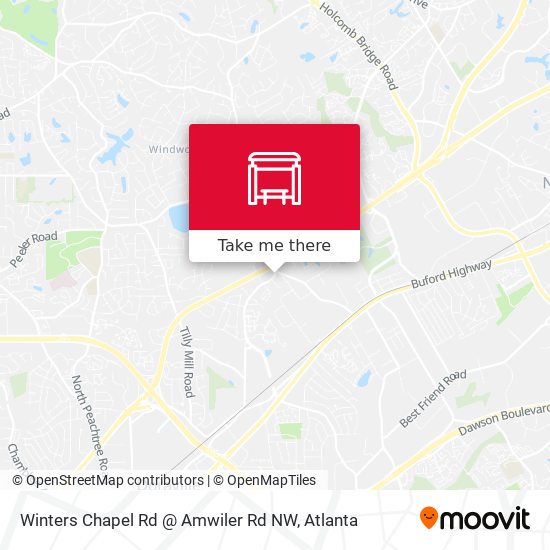Mapa de Winters Chapel Rd @ Amwiler Rd NW