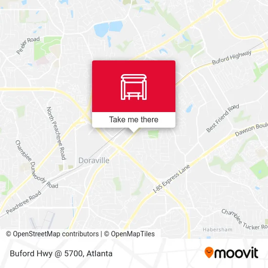 Buford Hwy @ 5700 map