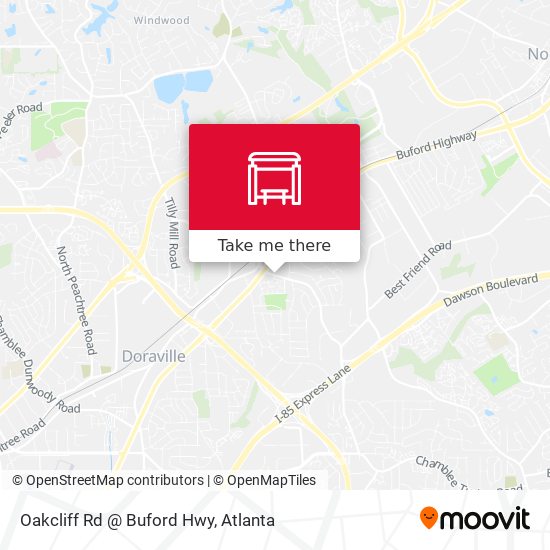 Mapa de Oakcliff Rd @ Buford Hwy