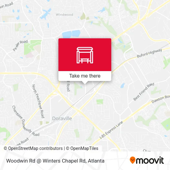 Woodwin Rd @ Winters Chapel Rd map