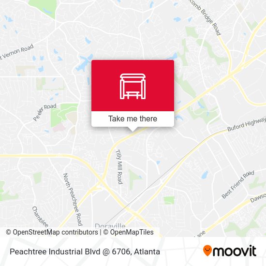 Peachtree Industrial Blvd @ 6706 map