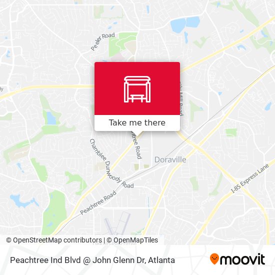 Peachtree Ind Blvd @ John Glenn Dr map