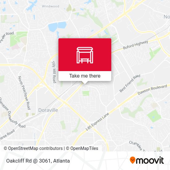 Oakcliff Rd @ 3061 map