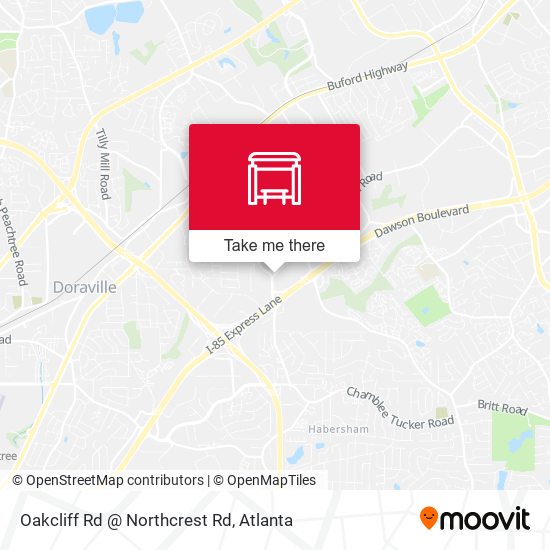 Oakcliff Rd @ Northcrest Rd map
