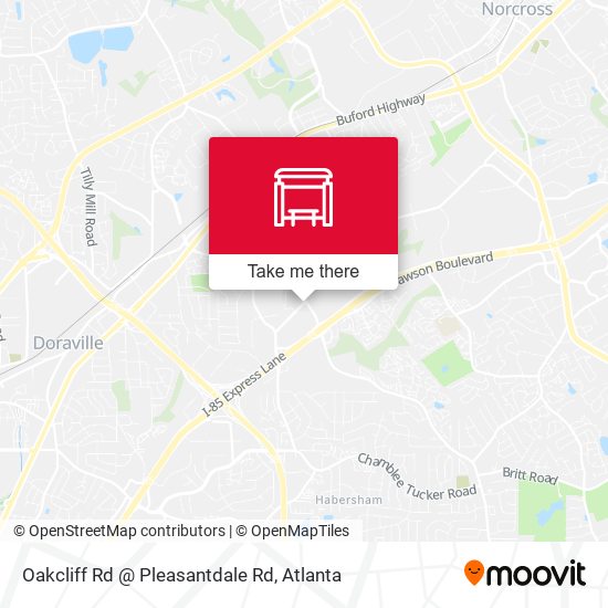 Mapa de Oakcliff Rd @ Pleasantdale Rd