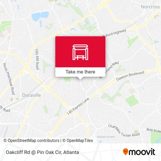 Oakcliff Rd @ Pin Oak Cir map