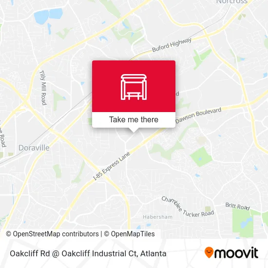 Oakcliff Rd @ Oakcliff Industrial Ct map