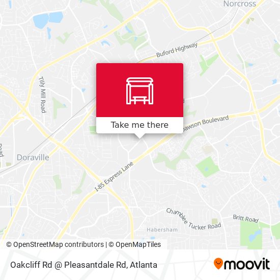 Mapa de Oakcliff Rd @ Pleasantdale Rd