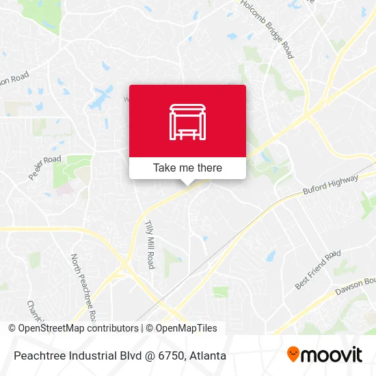 Peachtree Industrial Blvd @ 6750 map