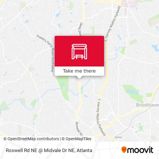 Roswell Rd NE @ Midvale Dr NE map