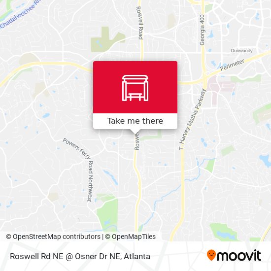 Roswell Rd NE @ Osner Dr NE map