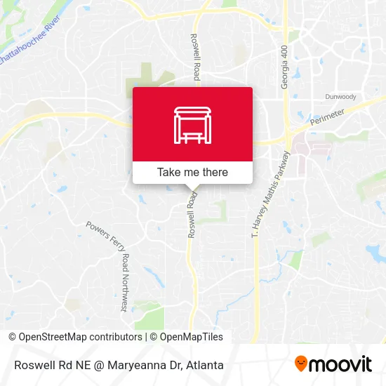 Roswell Rd NE @ Maryeanna Dr map