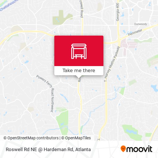 Roswell Rd NE @ Hardeman Rd map